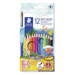 Noris Club akvarelové ceruzky, 12 rôznych farieb