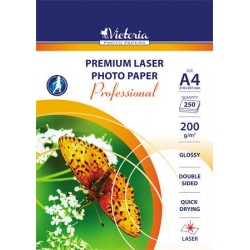 Fotopapier, pre laserovú tlač, A4, 200 g, lesklý, Professional