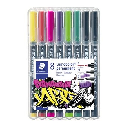 Permanentný popisovač Lumocolor Permanent ART 31, 8 rôznych farieb