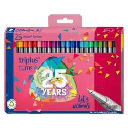 Liner Triplus® fineliner 334, 25 rôznych farieb