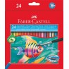 Akvarelové farebné ceruzky so štetcom, 24 rôznych farieb