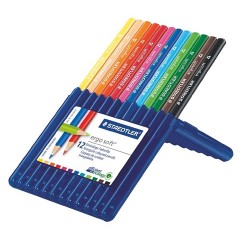 Farebné ceruzky Ergo Soft STAEDTLER Box, 12 rôznych farieb