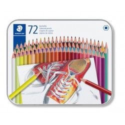 Farebné ceruzky, šesťhranné, 72 rôznych farieb