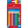 Farebné ceruzky Jumbo Grip, 12 rôznych farieb + strúhadlo