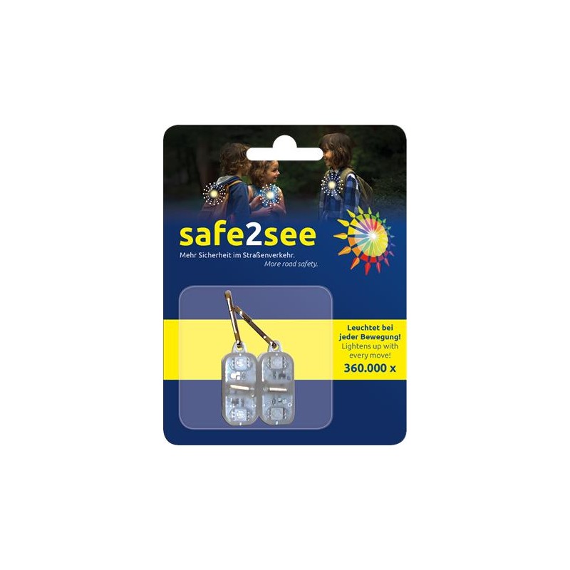 Bezpečnostné svetielko, LED, Safe2See, mix farieb