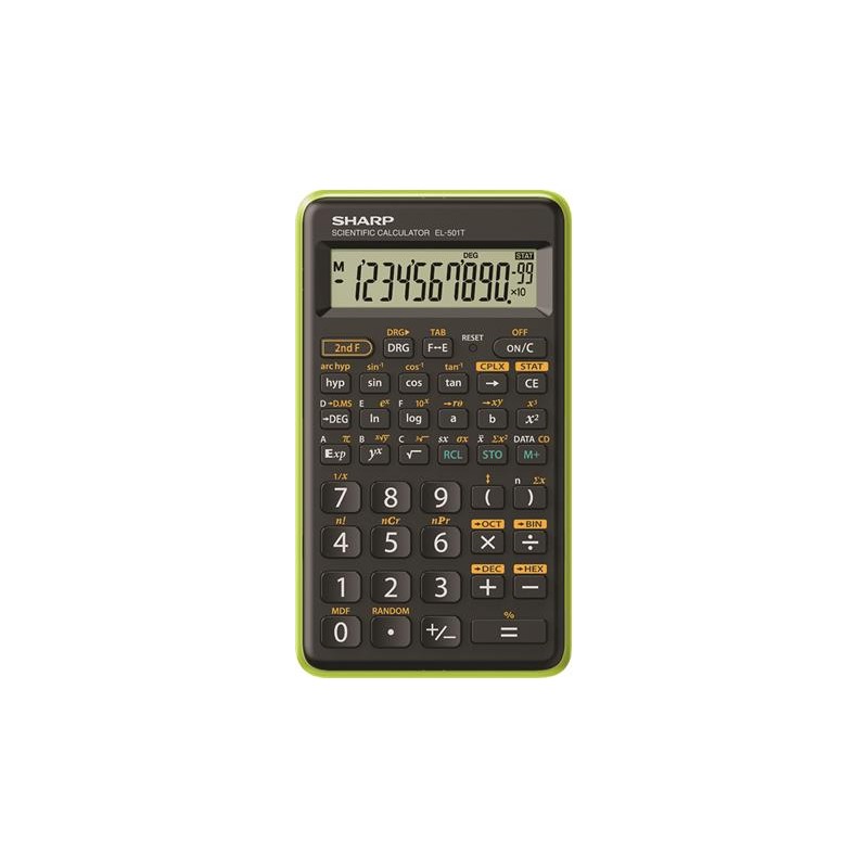 Kalkulačka SHARP EL-501TBGR, zelená